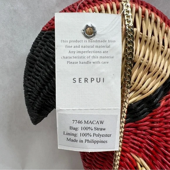 SERPUI Macaw Wicker Crossbody / Clutch Bag - Picture 16 of 16